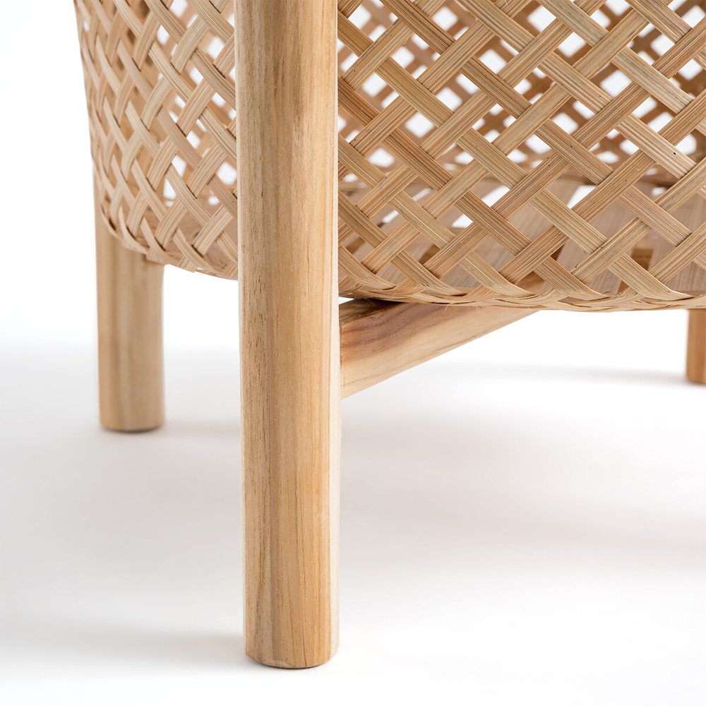 Кашпо на ножках из бамбука Bamboo Decor