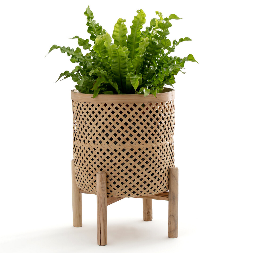 Кашпо на ножках из бамбука Bamboo Decor