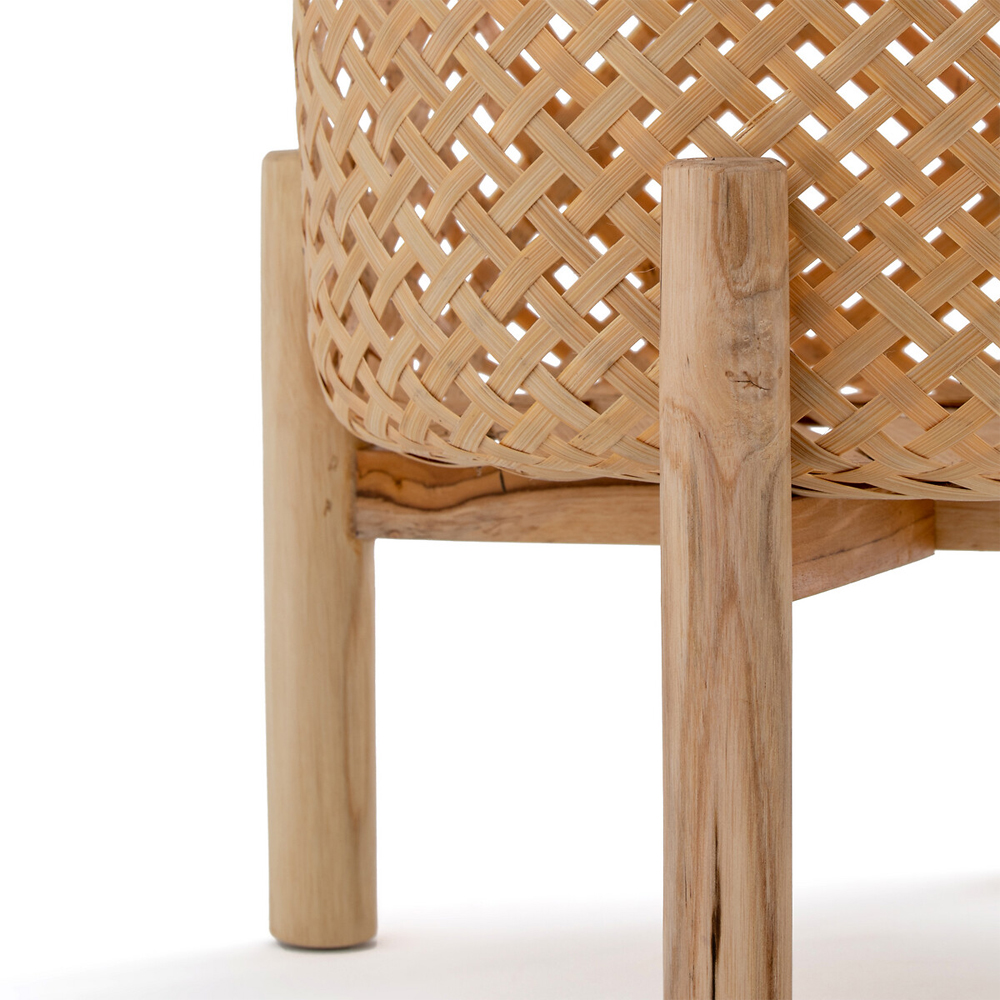 Кашпо на ножках из бамбука Bamboo Decor