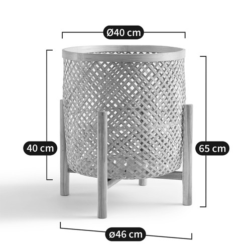 Кашпо на ножках из бамбука Bamboo Decor