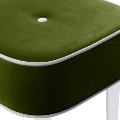 Квадратный мягкий пуф на белых ножках Winton Pouf Square