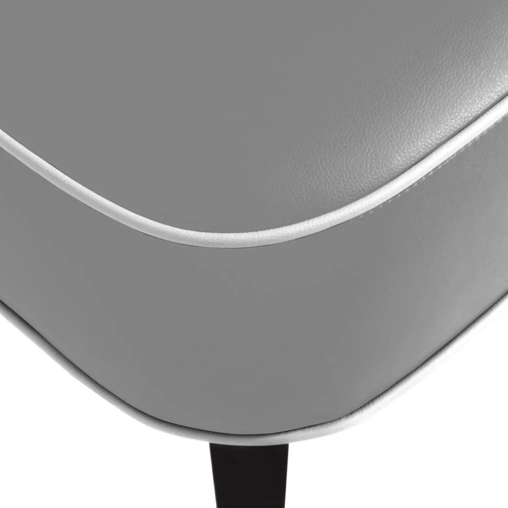 Квадратный мягкий пуф на черных ножках Winton Pouf Square