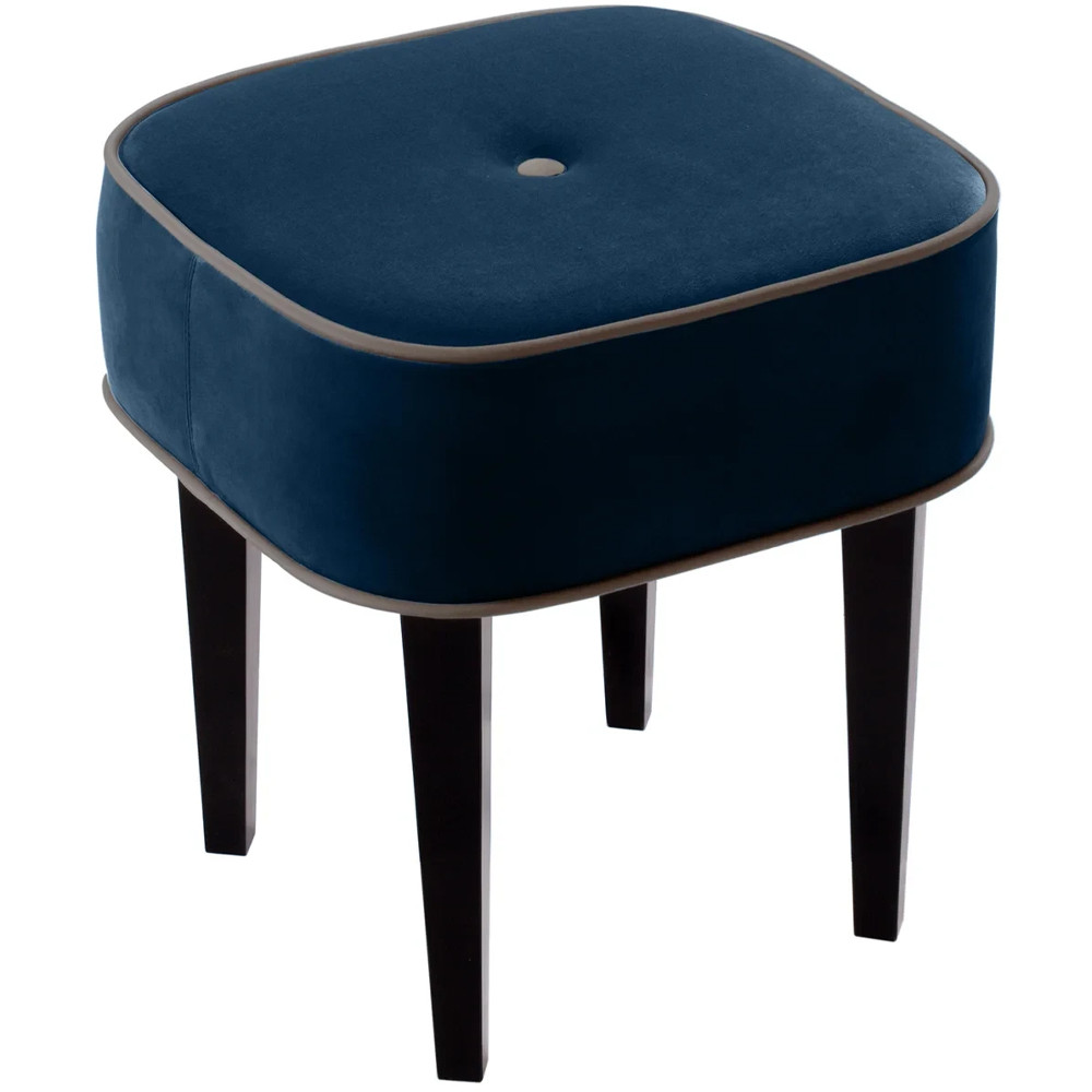 Квадратный мягкий пуф на черных ножках Winton Pouf Square