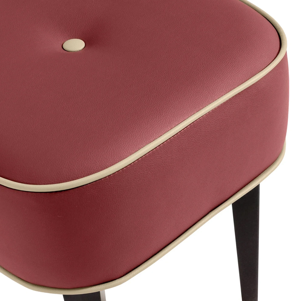 Квадратный мягкий пуф на черных ножках Winton Pouf Square