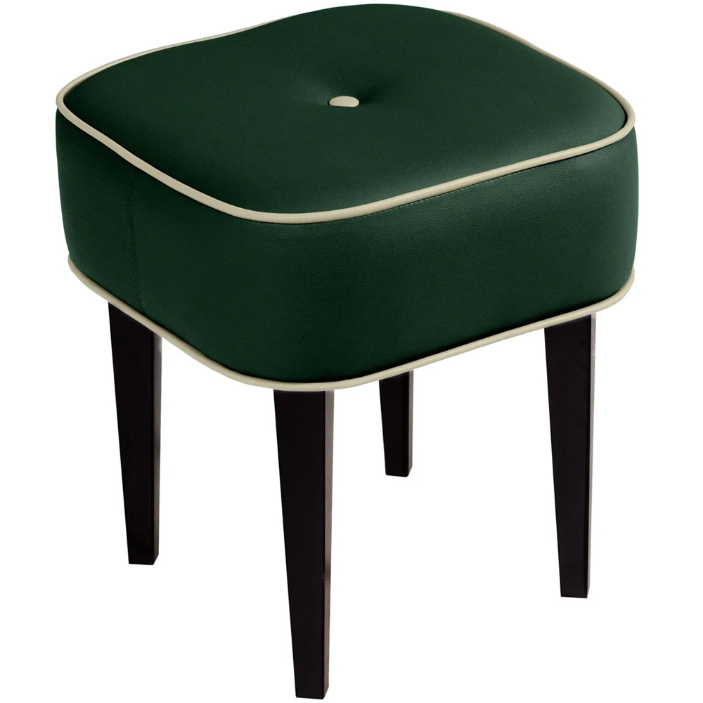 Квадратный мягкий пуф на черных ножках Winton Pouf Square