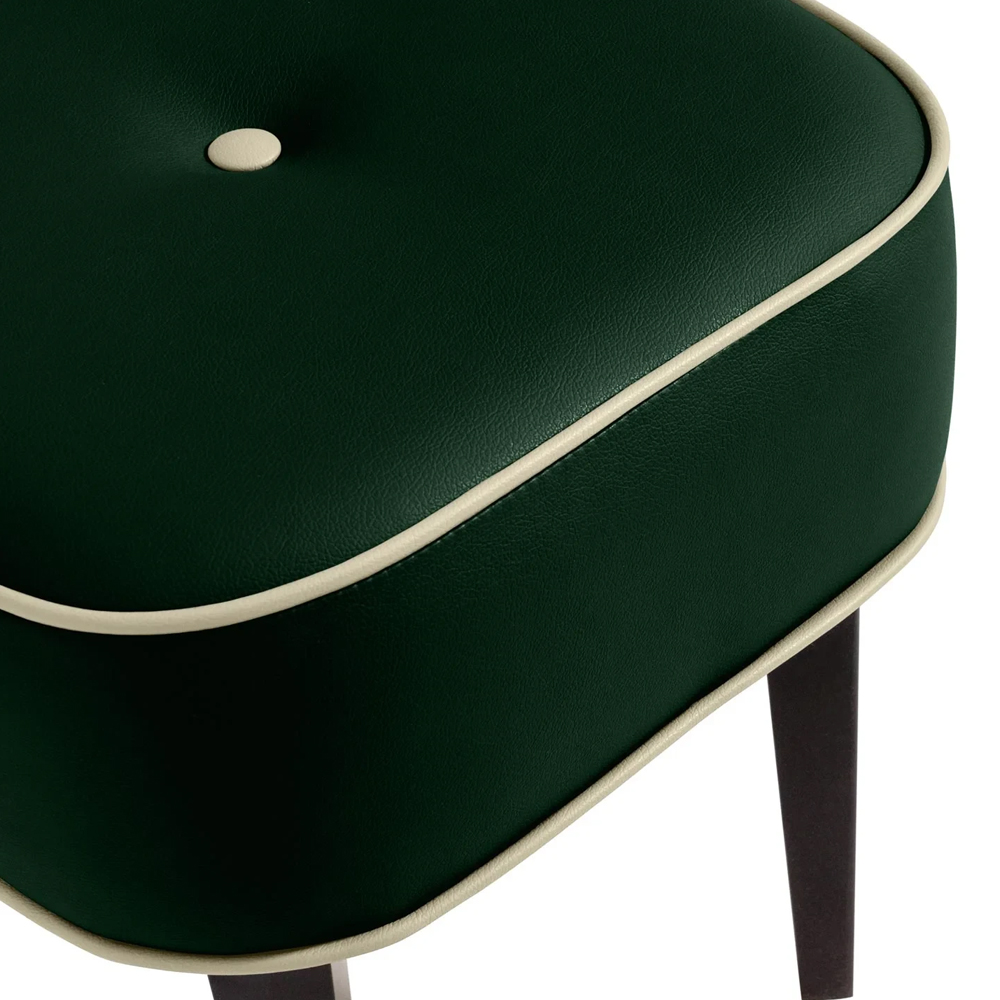 Квадратный мягкий пуф на черных ножках Winton Pouf Square