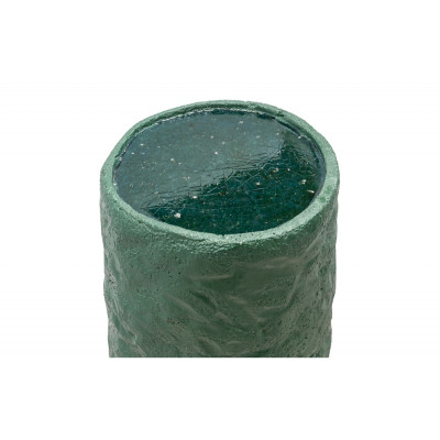 Керамический столик зеленый "Цилиндр"