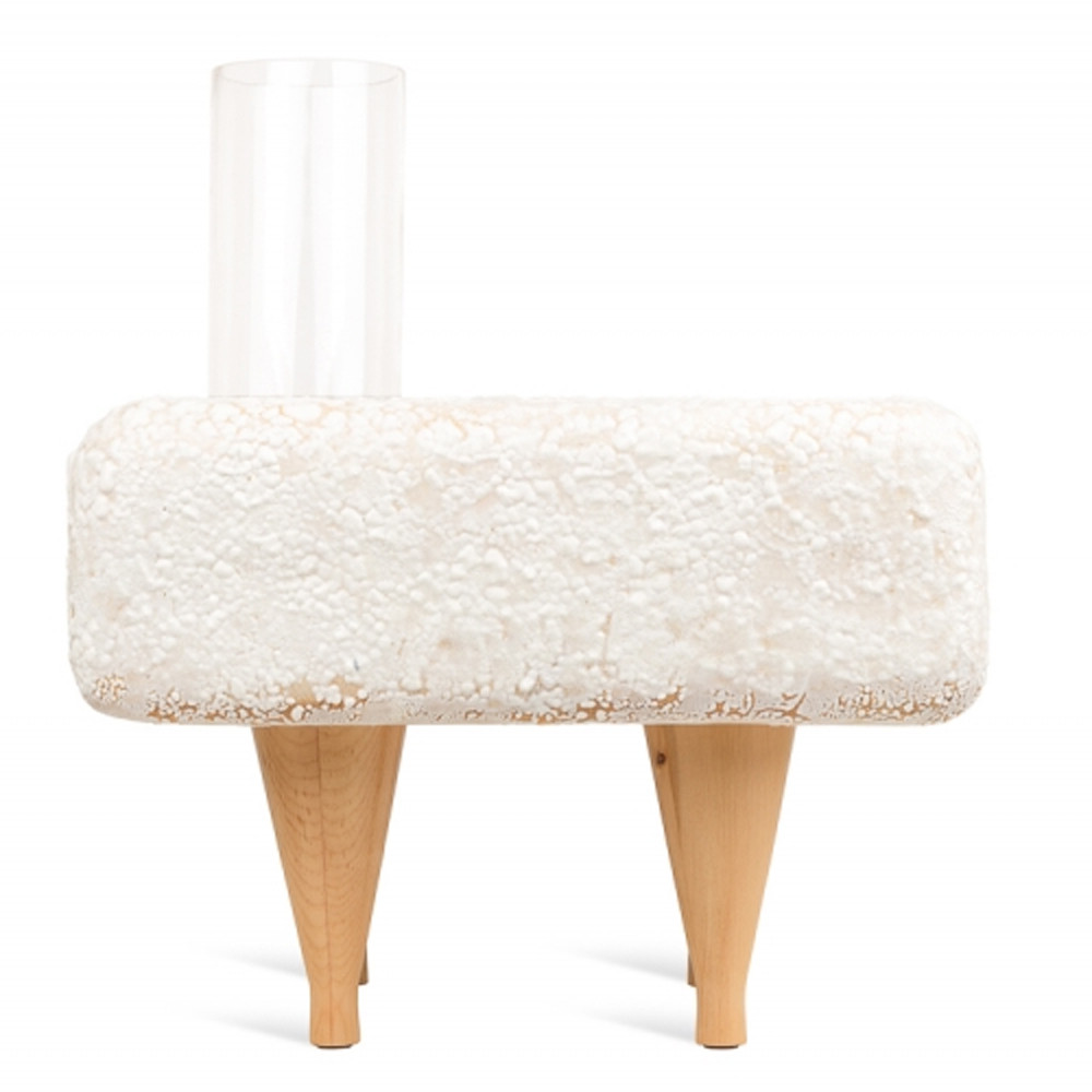 Керамический столик на деревянных ножках «Квадро»