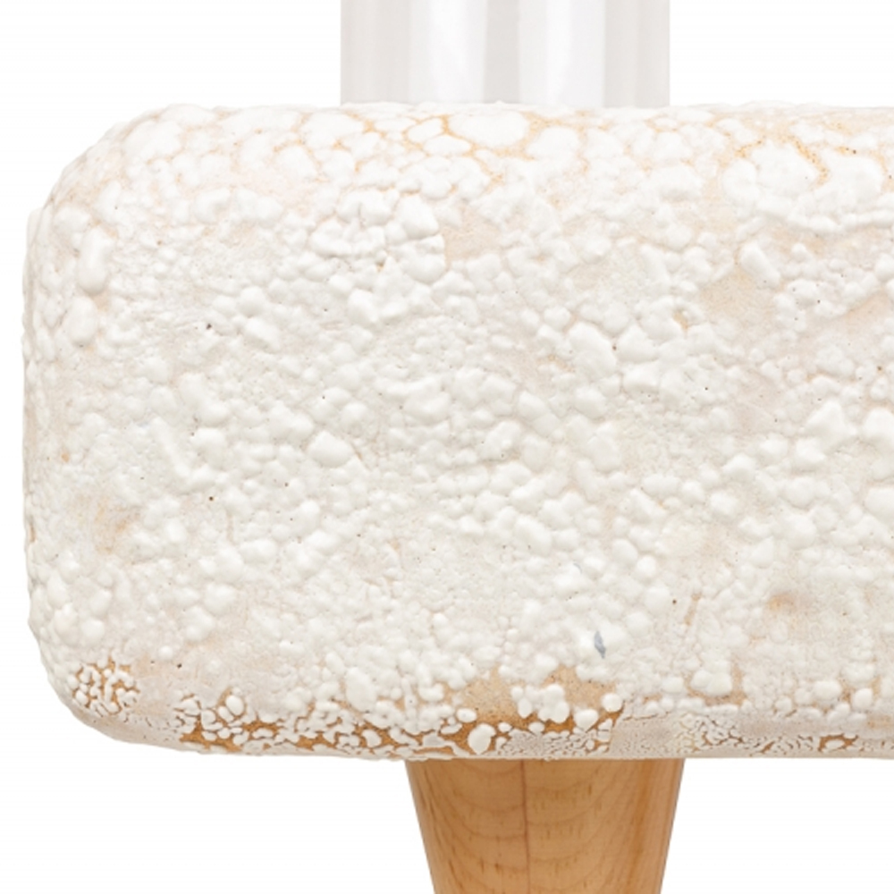 Керамический столик на деревянных ножках «Квадро»