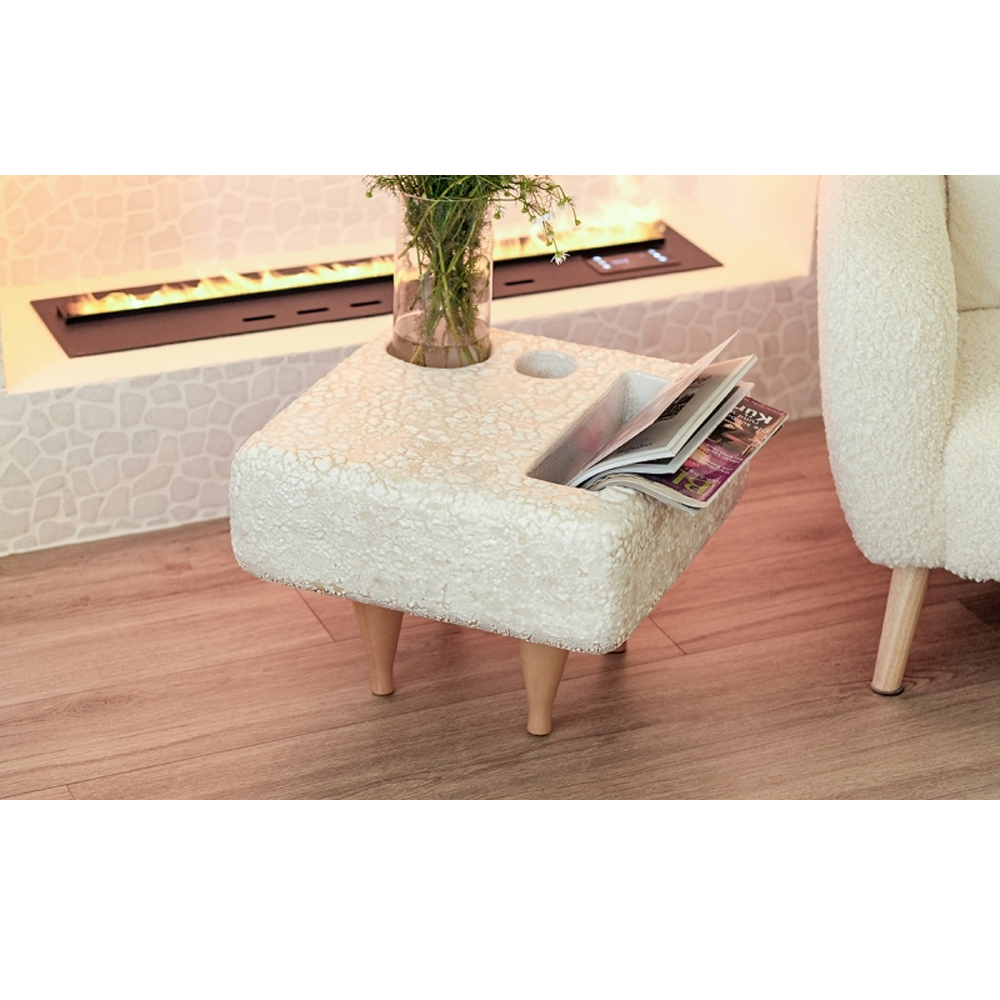 Керамический столик на деревянных ножках «Квадро»