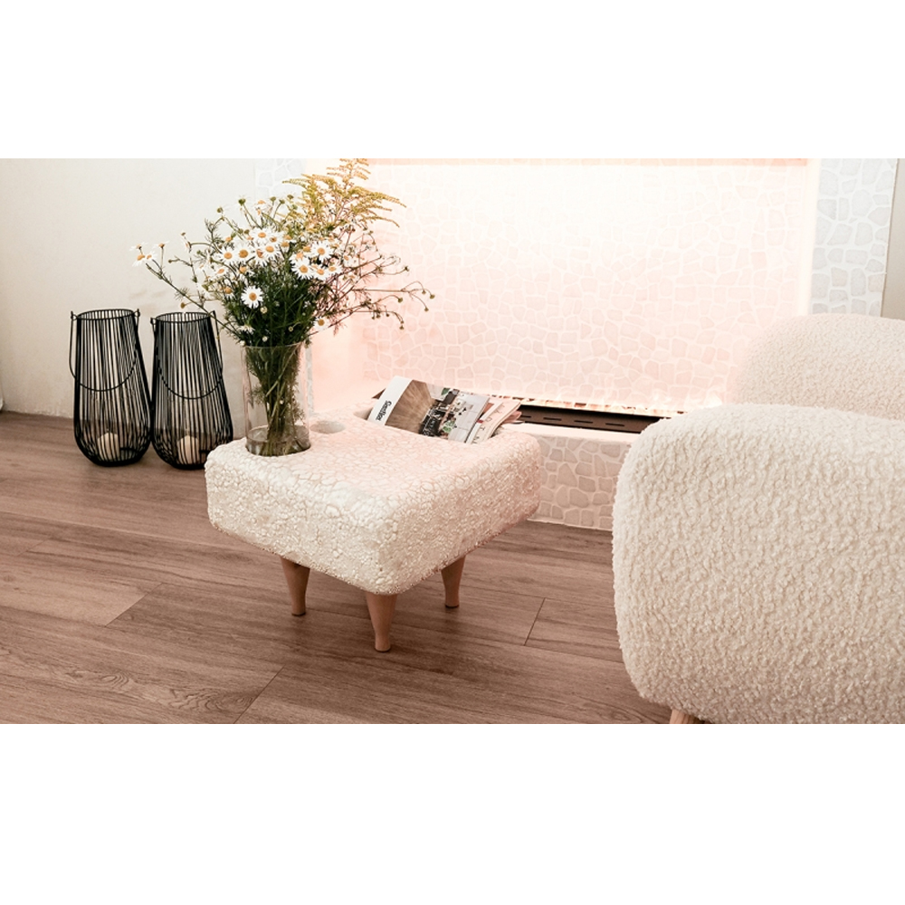 Керамический столик на деревянных ножках «Квадро»