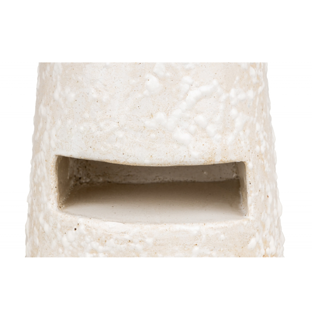 Керамический столик с деревянной столешницей "Пешка"