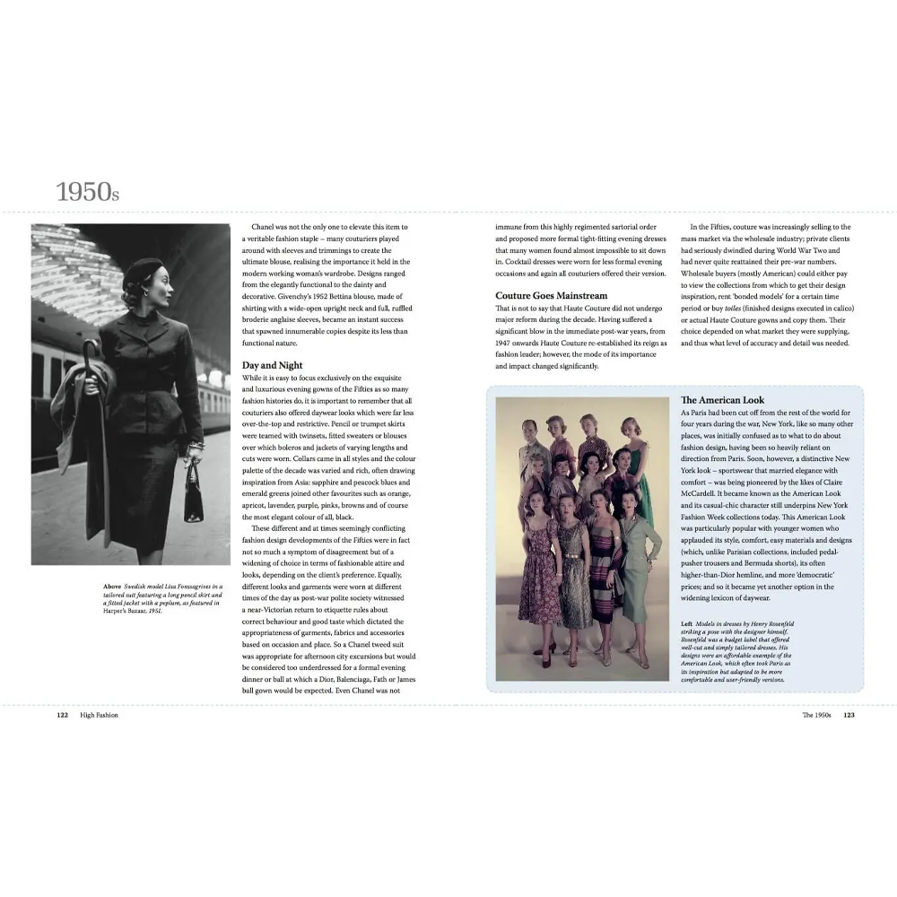 Книга про высокую моду XX века High Fashion The 20th Century Decade by Decade Dirix Emmanuelle