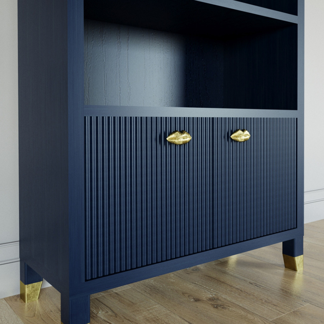 Книжный Стеллаж Elsa Dreams Blue с задней стенкой