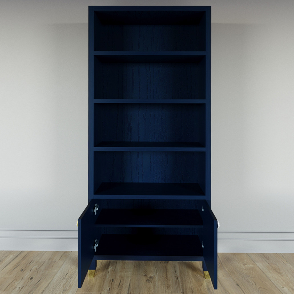 Книжный Стеллаж Elsa Dreams Blue с задней стенкой