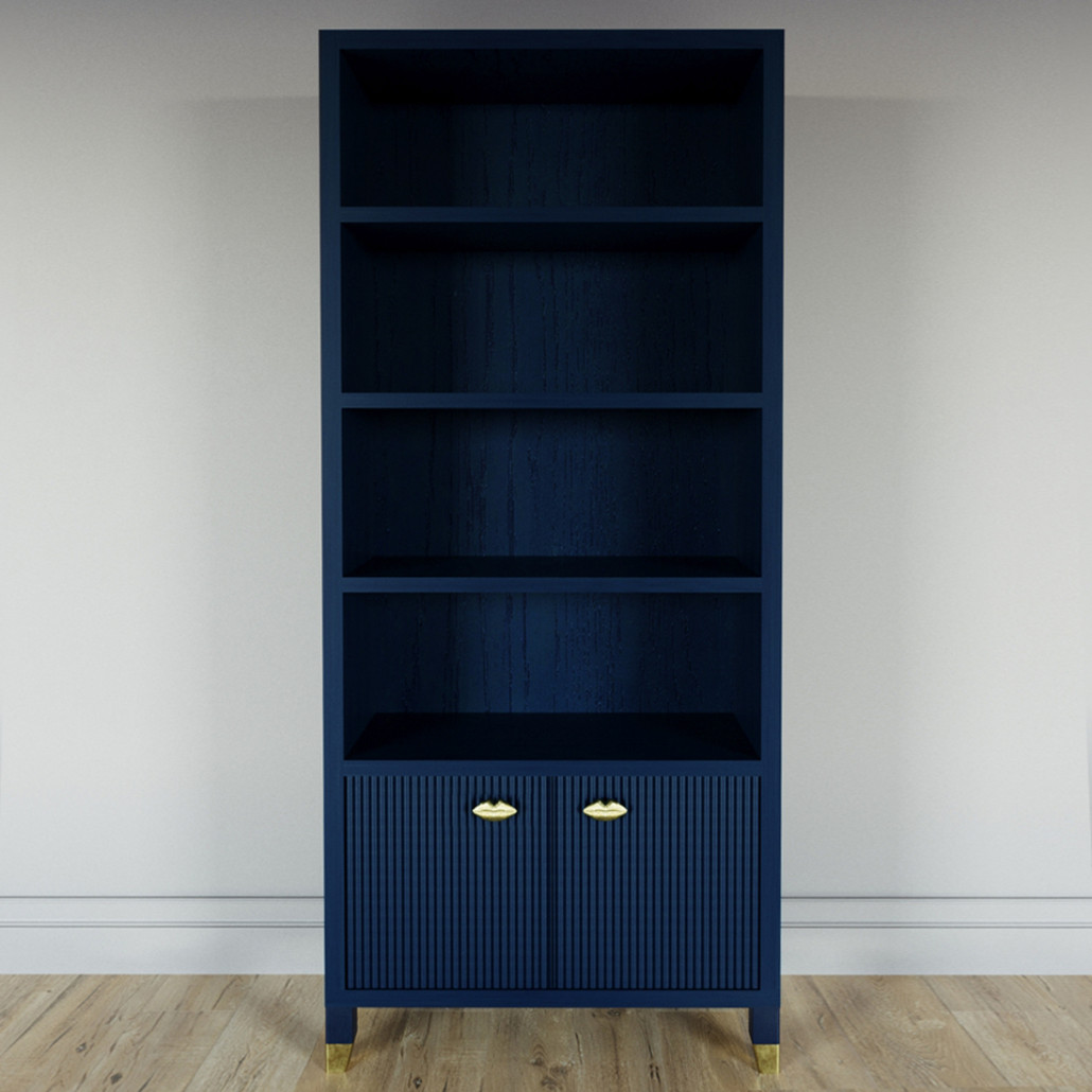 Книжный Стеллаж Elsa Dreams Blue с задней стенкой