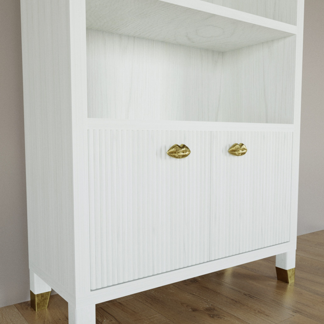 Книжный Стеллаж Elsa Dreams White с задней стенкой