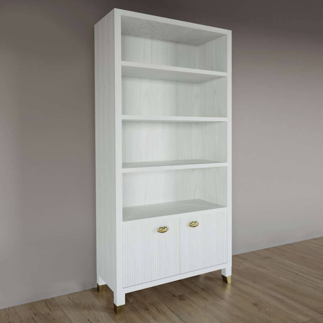 Книжный Стеллаж Elsa Dreams White с задней стенкой