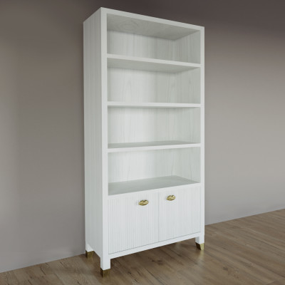 Книжный Стеллаж Elsa Dreams White с задней стенкой