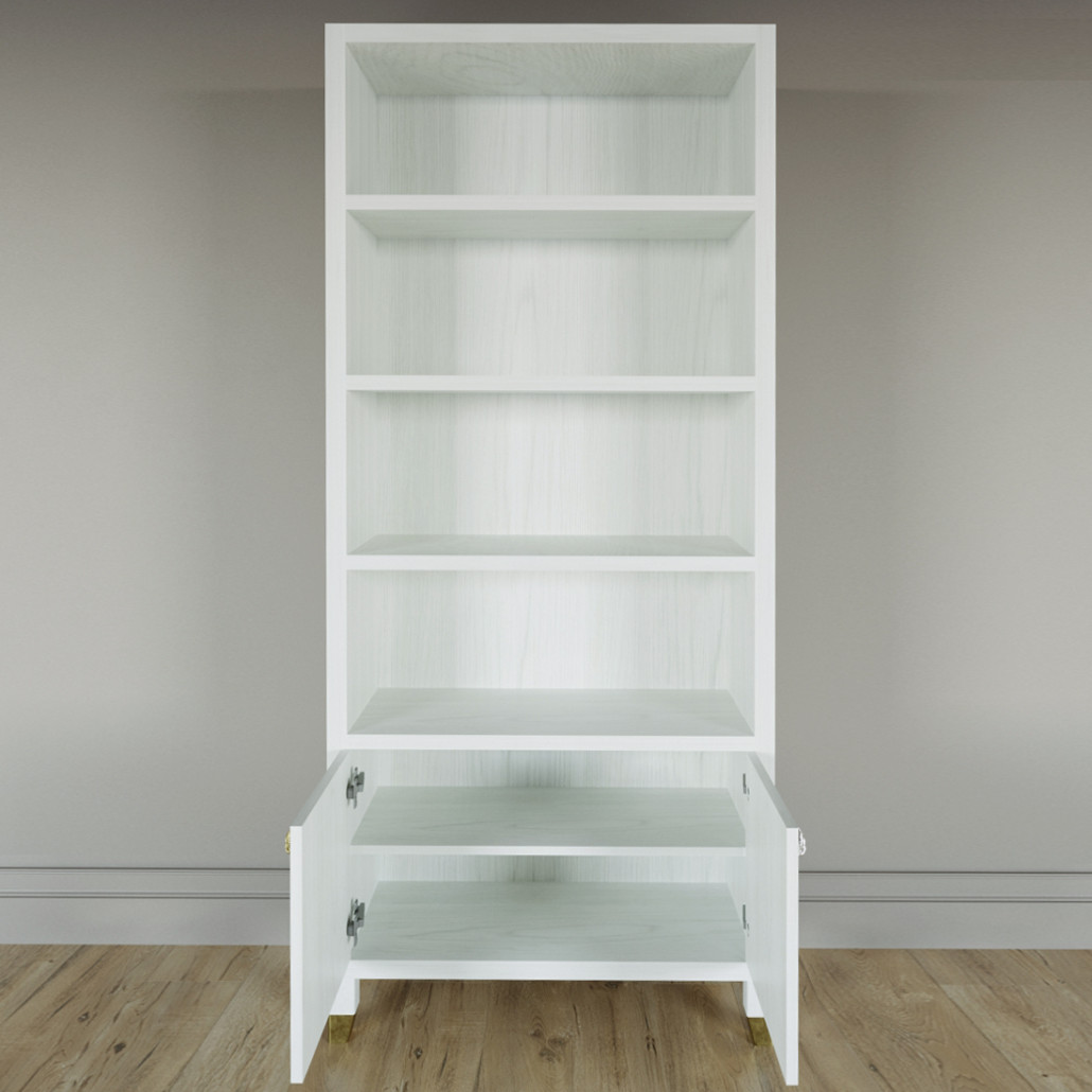 Книжный Стеллаж Elsa Dreams White с задней стенкой