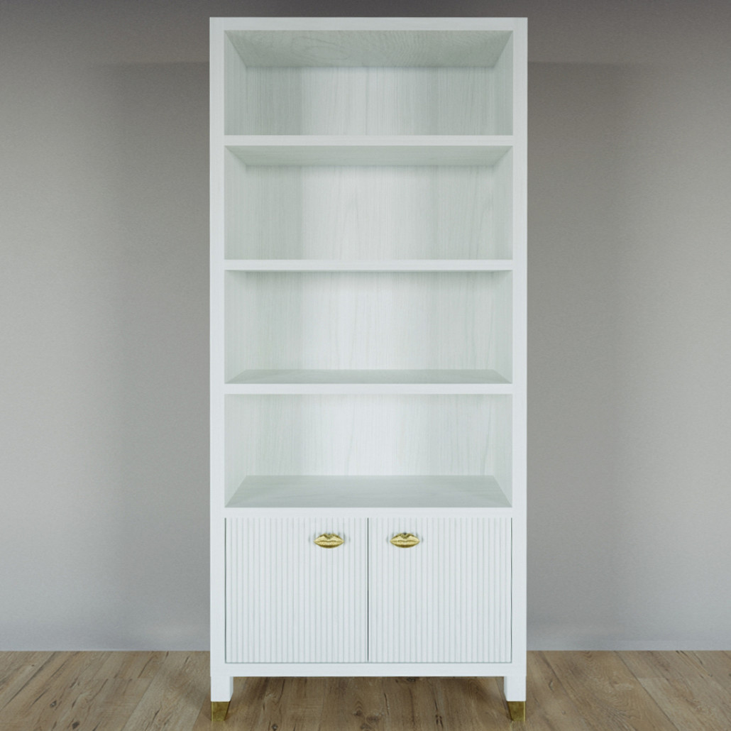 Книжный Стеллаж Elsa Dreams White с задней стенкой