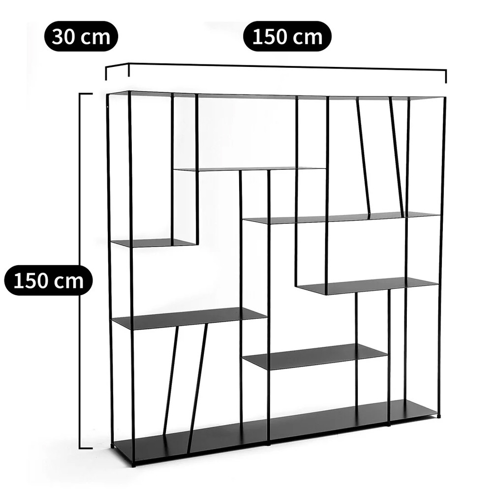 Книжный стеллаж из металла Menzie Square Metal Rack