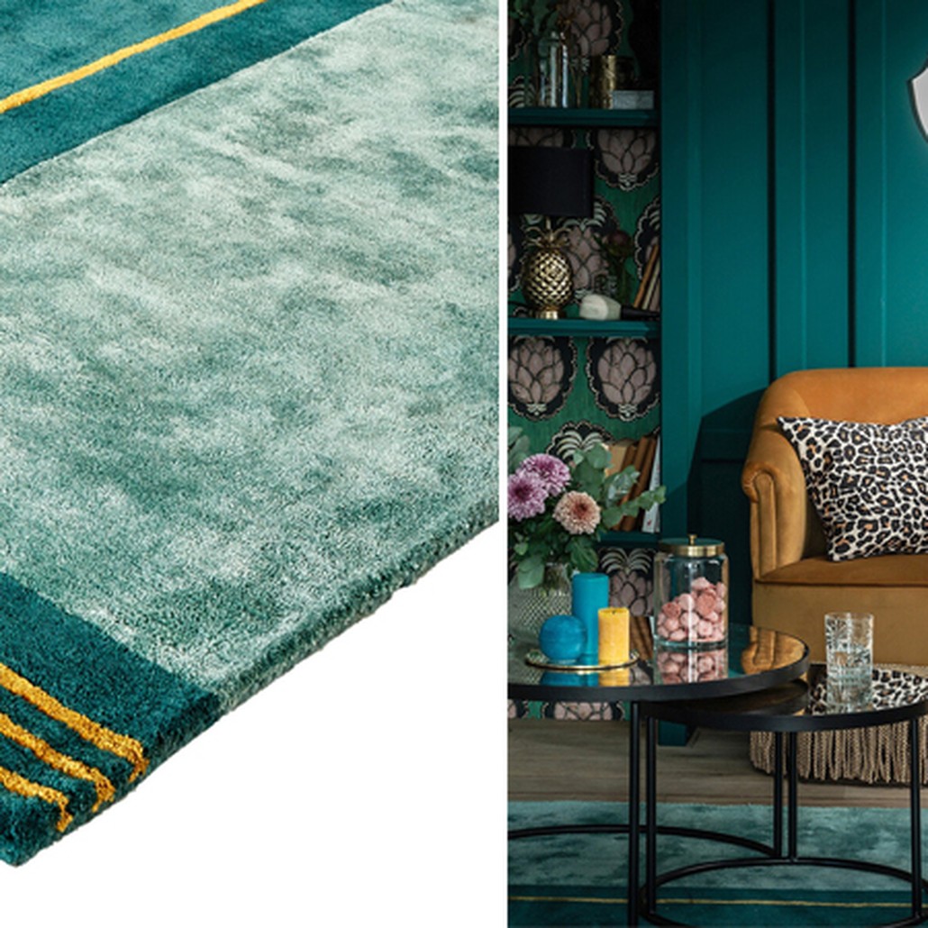 Ковер Carpet Green & Gold