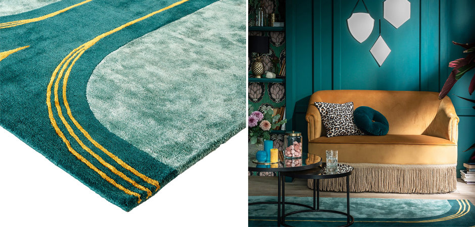 Ковер Carpet Green & Gold