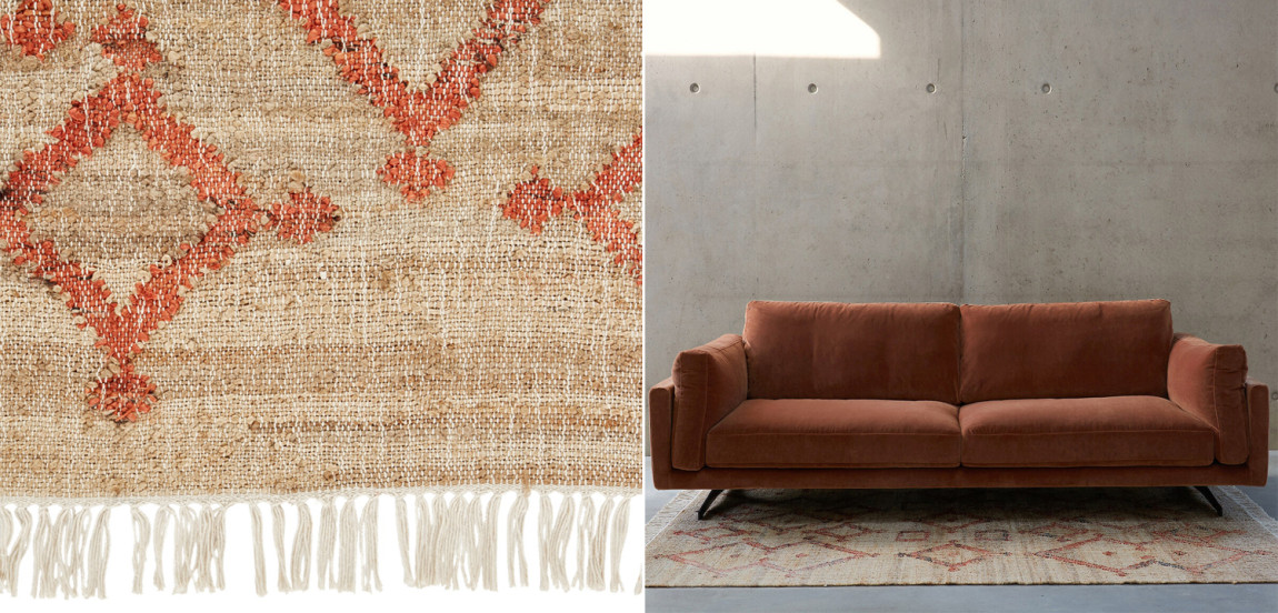 Ковер Ornament Carpet джут и хлопок