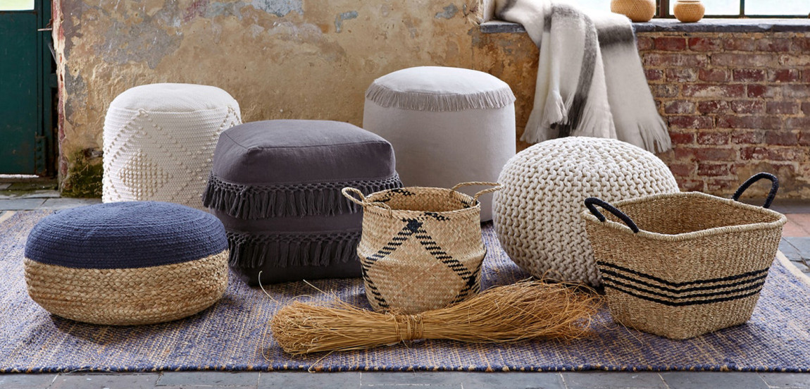 Ковер Rectangular Carpet blue 100% джут