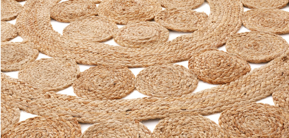 Ковер Wicker Circles Carpet 100% джут