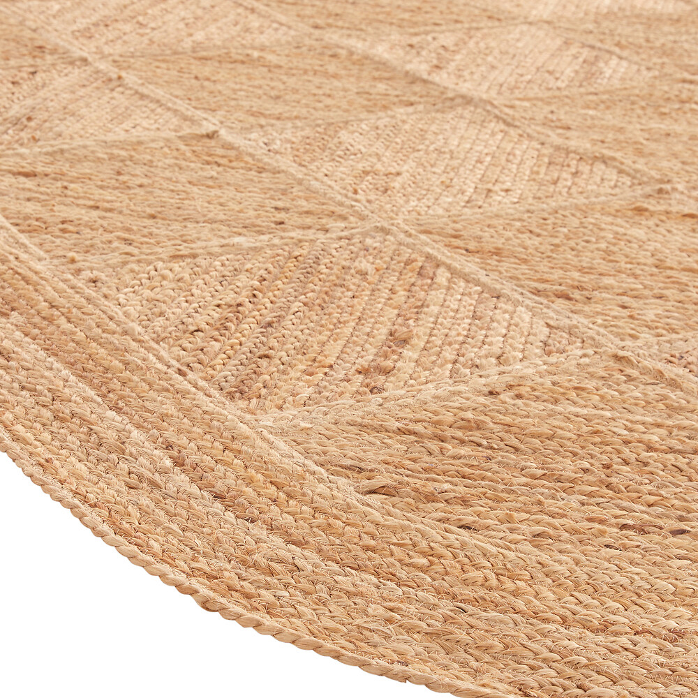 Ковер из джута квадратный с закругленными краями Atlas