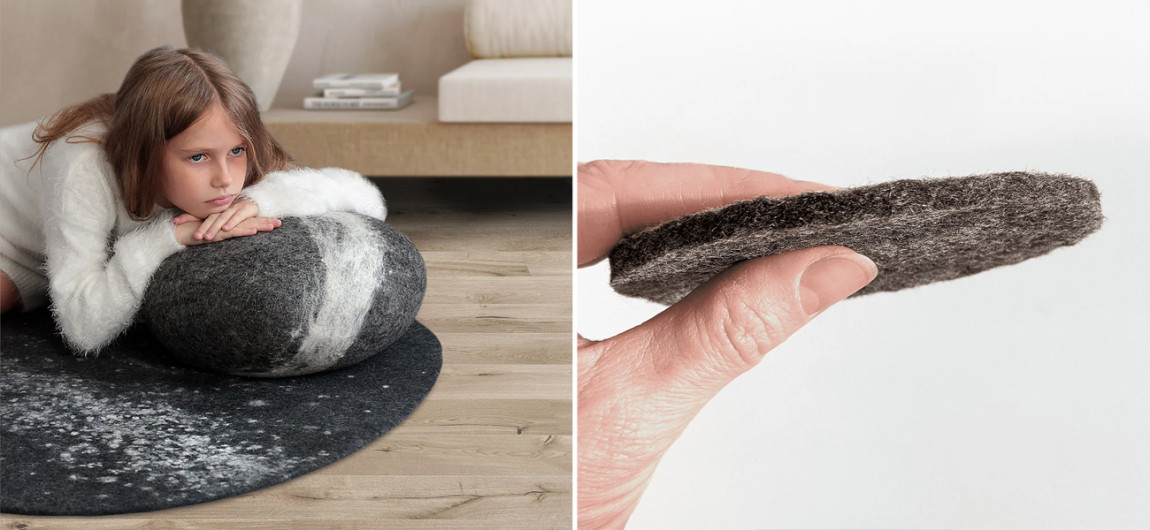 Ковер из Шерсти KATSU "MILKY WAY"