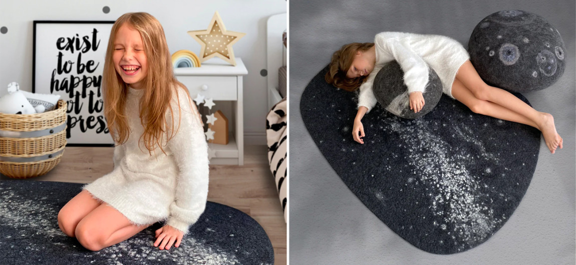 Ковер из Шерсти KATSU "MILKY WAY"