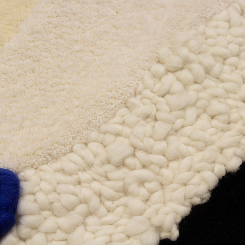 Ковер ручной работы Electric blue and popcorn