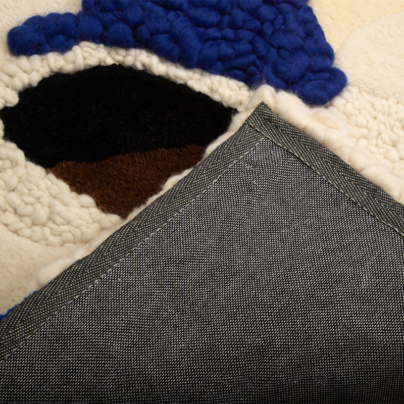 Ковер ручной работы Electric blue and popcorn