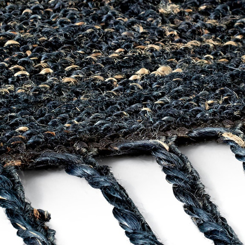 Ковер с бахромой Carpet blue 100% джут