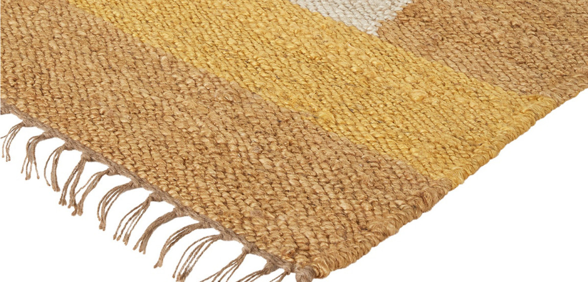 Ковер с бахромой Carpet Yellow 100% джут