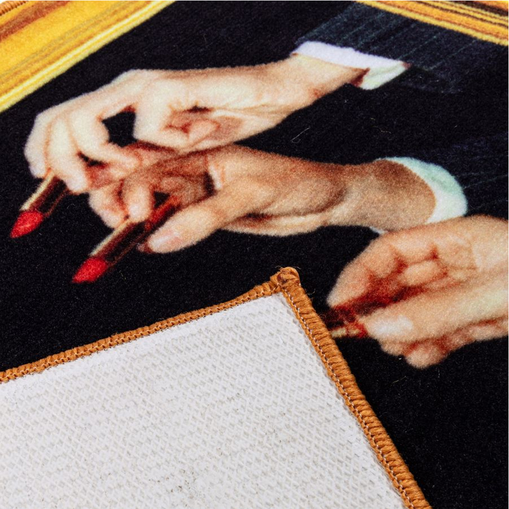 Коврик Seletti Lipstick Black