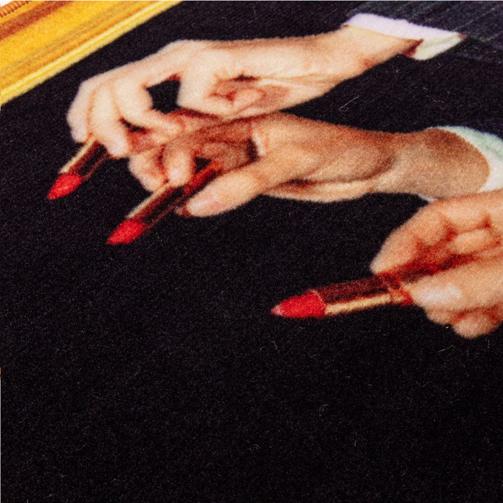 Коврик Seletti Lipstick Black