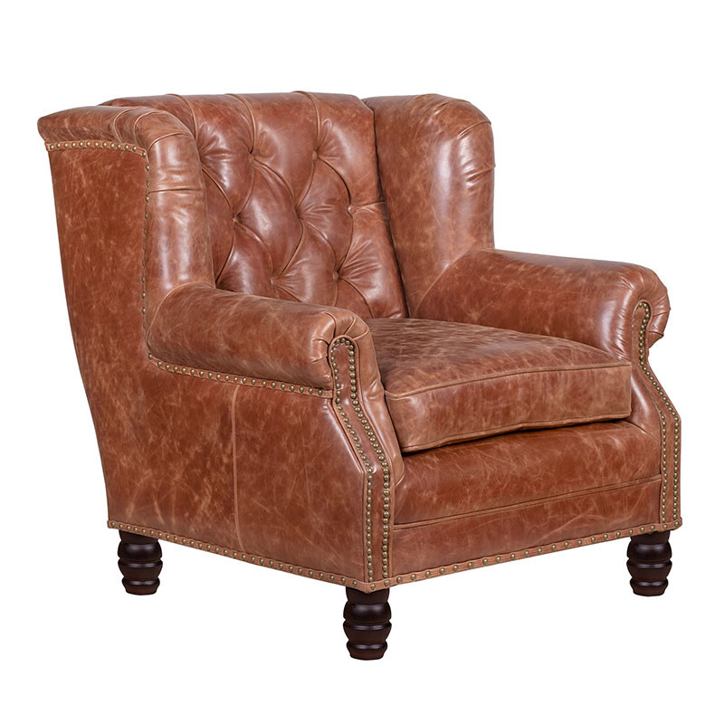 Кожаное кресло James Brown Leather Armchair