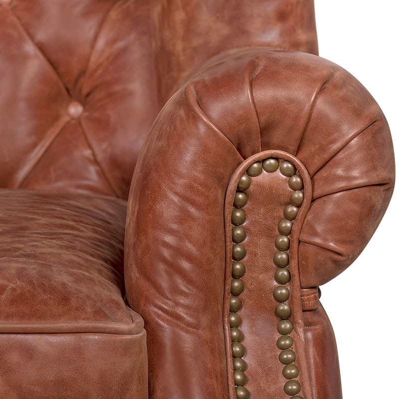 Кожаное кресло James Brown Leather Armchair