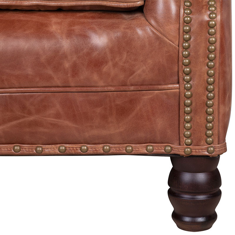 Кожаное кресло James Brown Leather Armchair