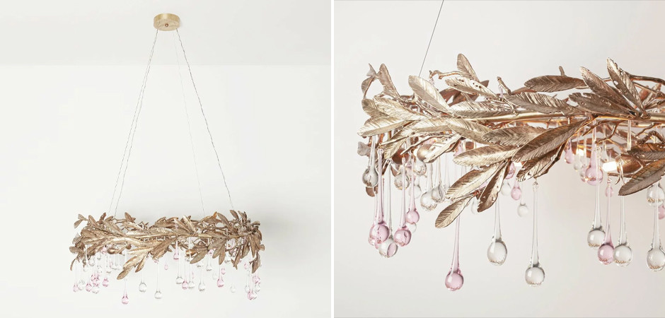 Кольцевая люстра из латуни Victory Wreath