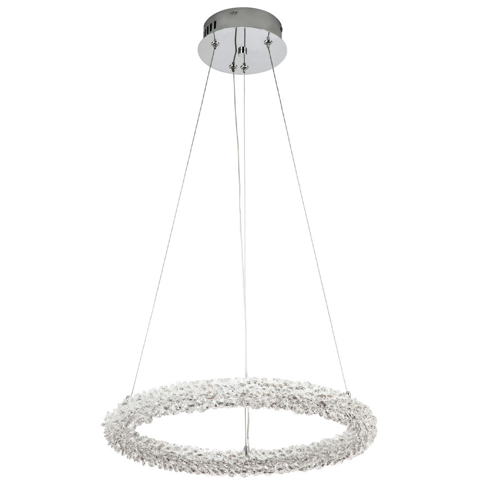 Кольцевая люстра с хрустальным декором Gilbertine Crystal Ring Chandelier