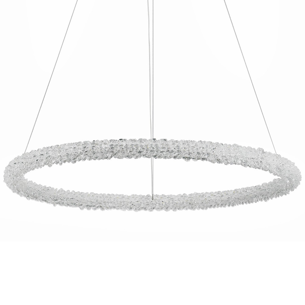 Кольцевая люстра с хрустальным декором Gilbertine Crystal Ring Chandelier
