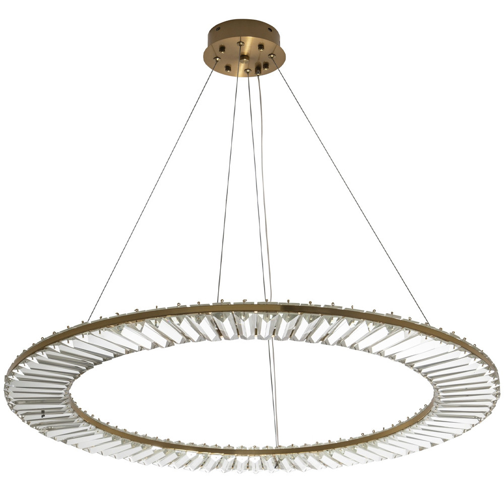 Кольцевая люстра с хрустальным декором Maude Crystal Chandelier