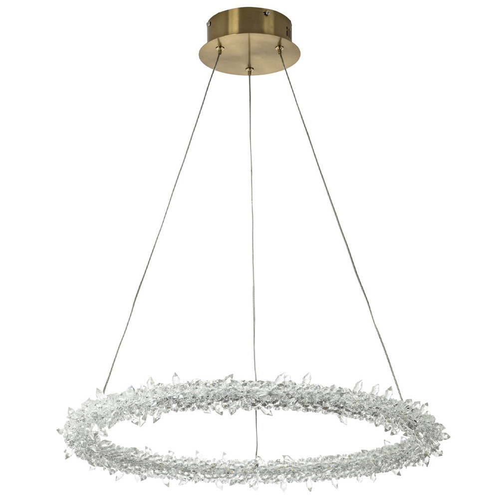 Кольцевая люстра украшенная кристаллами из хрусталя Gilbertine Crystals Ring Chandelier