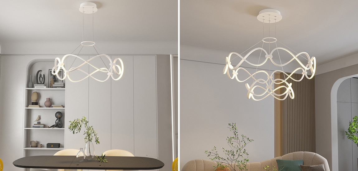 Кольцеобразная Люстра FORLI BW Белый цвет