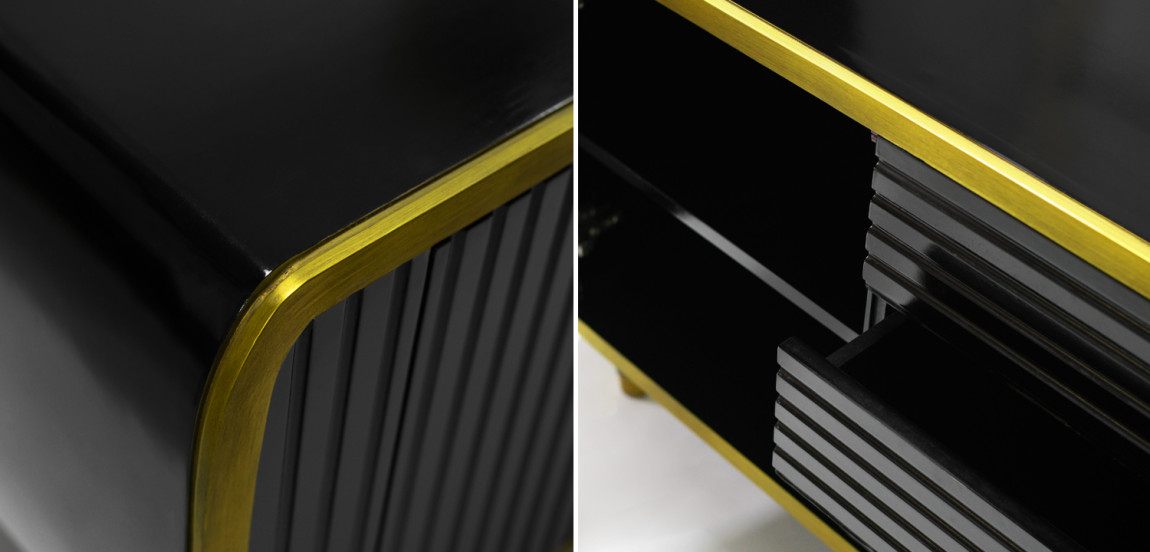 Комод Jacqui с 3-мя ящиками и 2-мя дверцами